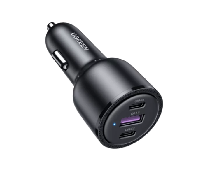 UGREEN USB C Car Charger 69W 3-Ports Cigarette Lighter