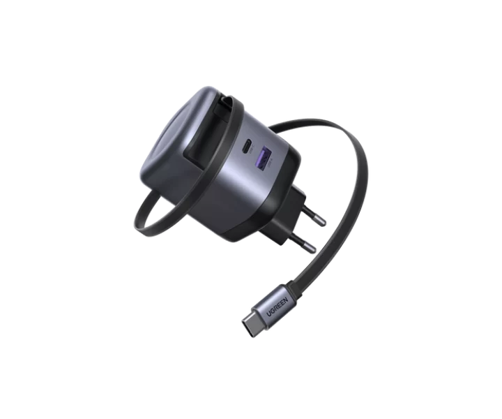UGREEN Nexode 65W Charger with Retractable USB-C Cable