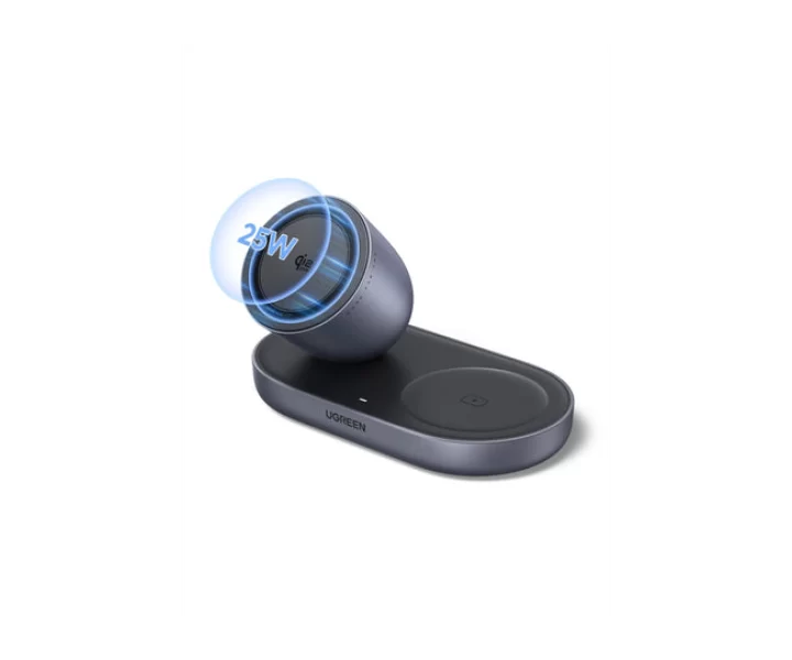 UGREEN Zapix 2-in-1 Magnetic Charger Stand (Qi2 25W, MagSafe Compatible)