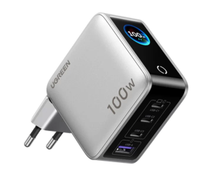 UGREEN Nexode Pro Smart Display Charger (100W, 4-Port, GaN)
