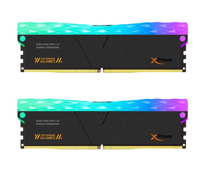 V-COLOR TUF GAMING ALLIANCE | Manta XPrism RGB 32 GB (2x16 GB) DDR5-6400 CL32 GTMXPL1664832KWK
