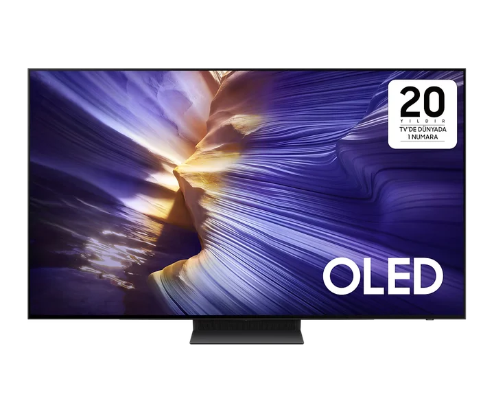 Samsung 55" OLED S90F 4K Vision AI Smart TV (2025) (QE55S90FAEXTK) doğrulanmış ürün görseli 1
