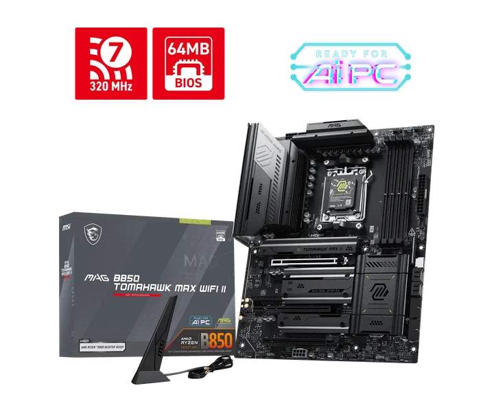 MSI MAG B850 TOMAHAWK MAX WIFI II doğrulanmış ürün görseli 1