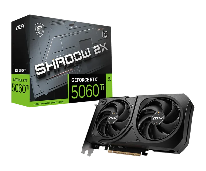 MSI GeForce RTX 5060 Ti 8G SHADOW 2X PLUS doğrulanmış ürün görseli 1