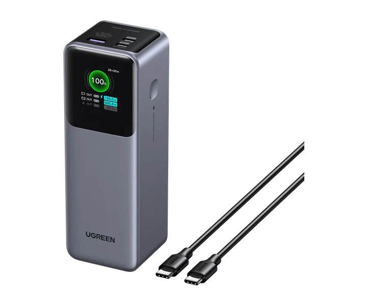 UGREEN Nexode Power Bank 25000mAh 200W with Smart Digital Display doğrulanmış ürün görseli 1