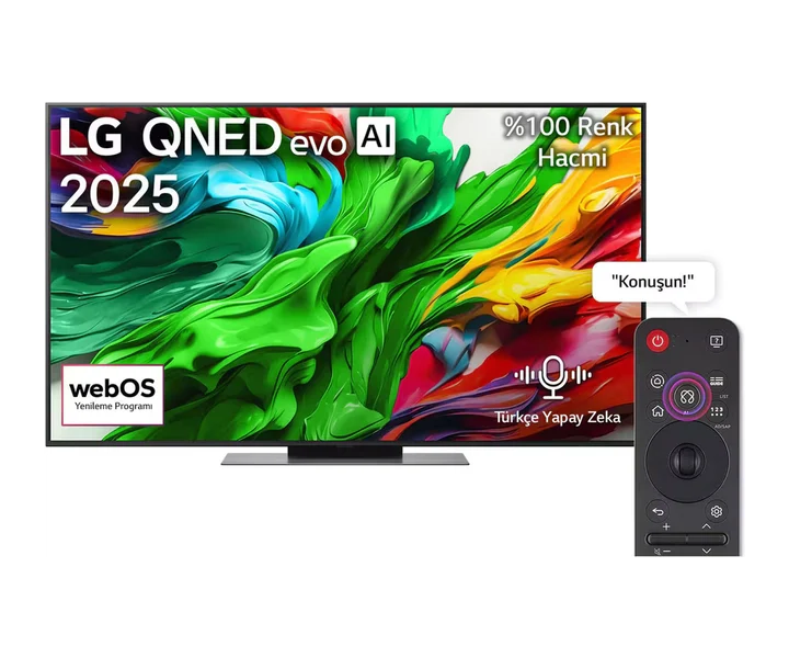 LG 55 inç LG QNED evo AI QNED86 MiniLED 4K 120Hz Smart TV AI Sihirli Kumanda webOS25 2025 (55QNED86A6A) doğrulanmış ürün görseli 1