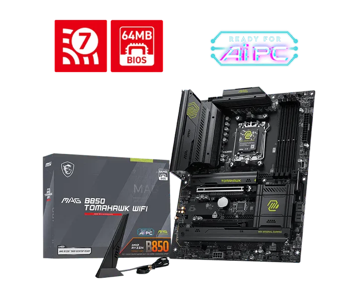MSI MAG B850 TOMAHAWK WIFI doğrulanmış ürün görseli 1