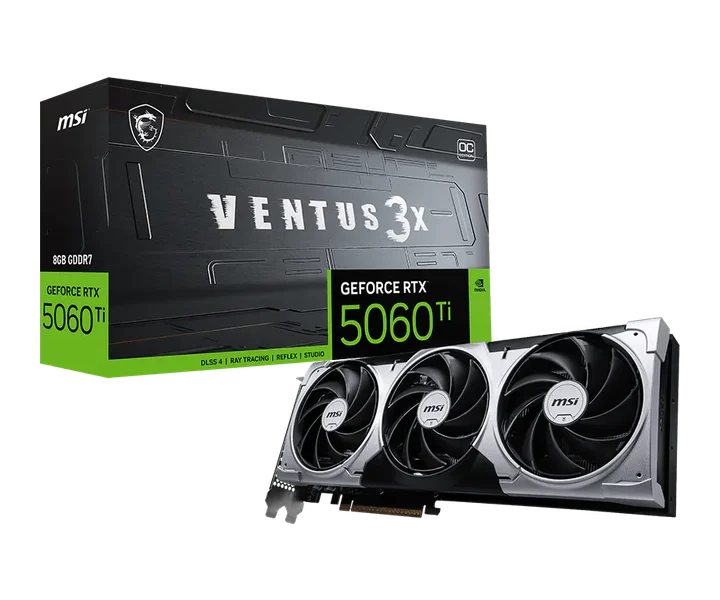 MSI GeForce RTX 5060 Ti 8G VENTUS 3X OC doğrulanmış ürün görseli 1