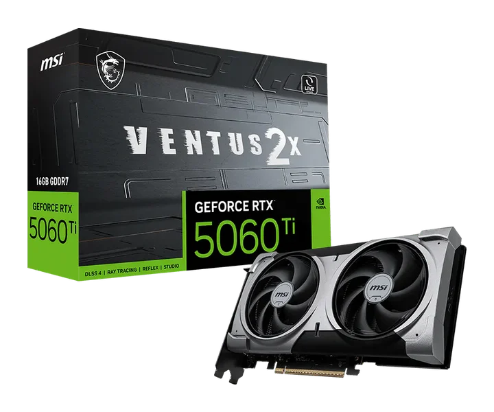 MSI GeForce RTX 5060 Ti 16G VENTUS 2X PLUS doğrulanmış ürün görseli 1
