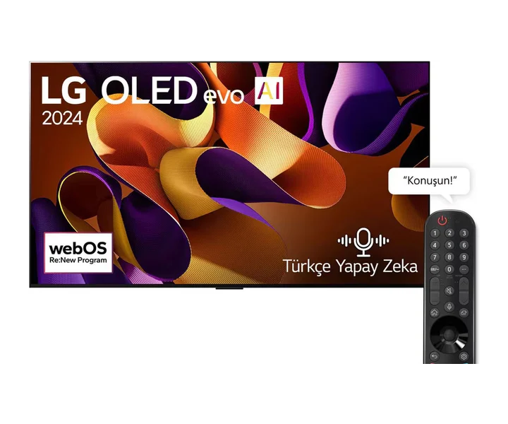 LG 83 inç LG OLED evo AI G4 4K Smart TV AI Sihirli Kumanda Dolby Vision webOS24 2024 (OLED83G45LW) doğrulanmış ürün görseli 1