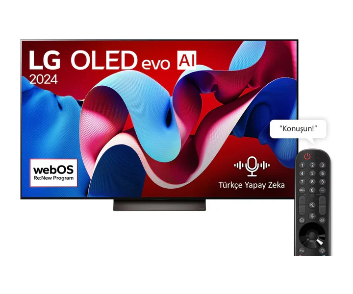 LG 77 inç LG OLED evo AI C4 4K Smart TV | Dolby Vision | webOS24 | 2024 Model (OLED77C46LA) doğrulanmış ürün görseli 1