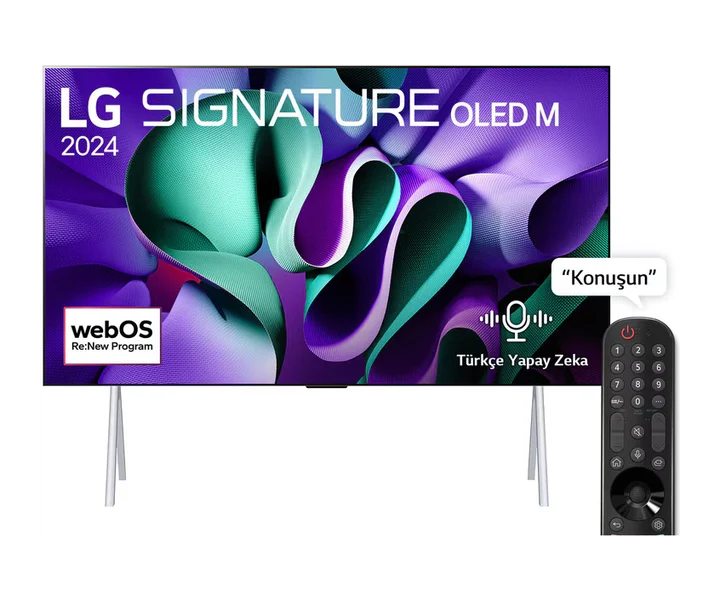 LG 97 inç LG SIGNATURE OLED M4 4K 144Hz Video ve Ses Aktarımı ile Kablosuz Görüntü İletebilen TV (OLED97M49LA) doğrulanmış ürün görseli 1