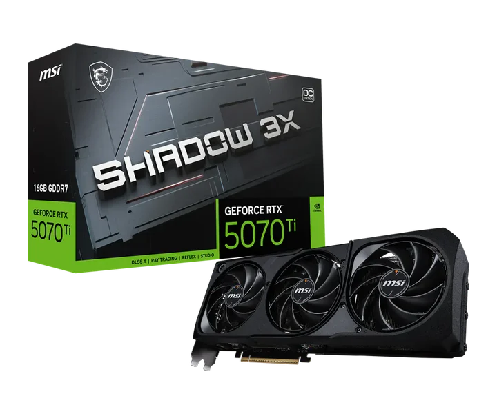 MSI GeForce RTX 5070 Ti 16G SHADOW 3X OC doğrulanmış ürün görseli 1