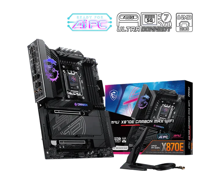 MSI MPG X870E CARBON MAX WIFI doğrulanmış ürün görseli 1