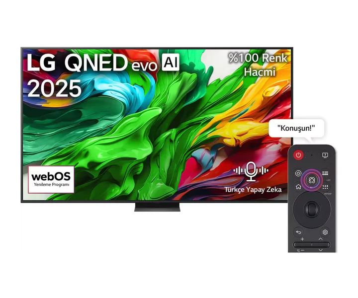LG 100 inç LG QNED evo AI QNED86 MiniLED 4K 120Hz Smart TV AI Sihirli Kumanda webOS25 2025 (100QNED86A6) doğrulanmış ürün görseli 1