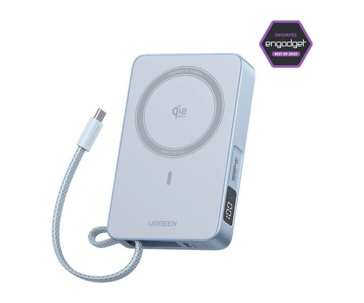 UGREEN MagFlow Magnetic Wireless Power Bank 10000mAh Qi2 25W doğrulanmış ürün görseli 1