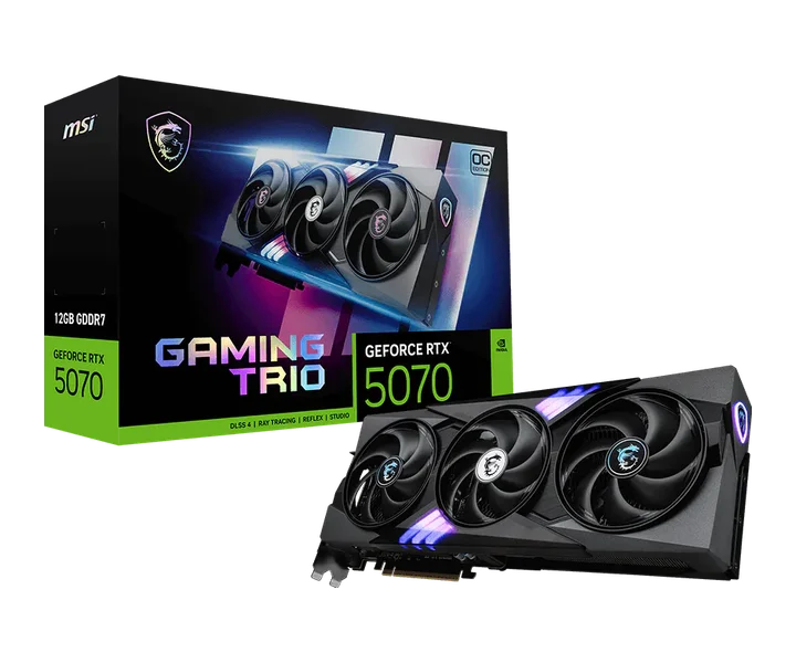 MSI GeForce RTX 5070 12G GAMING TRIO OC doğrulanmış ürün görseli 1
