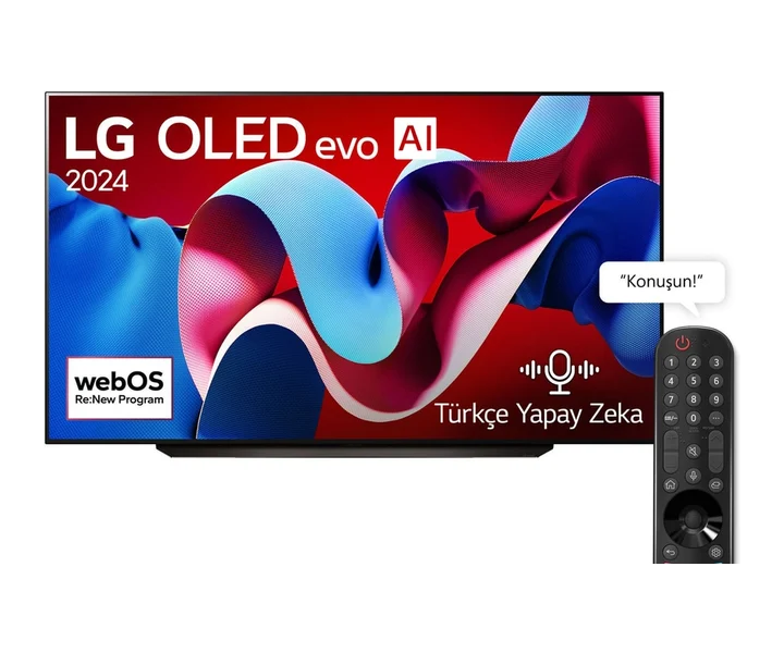 LG 83 inç LG OLED evo AI C4 4K Smart TV AI Sihirli Kumanda Dolby Vision webOS24 2024 (OLED83C46LA) doğrulanmış ürün görseli 1