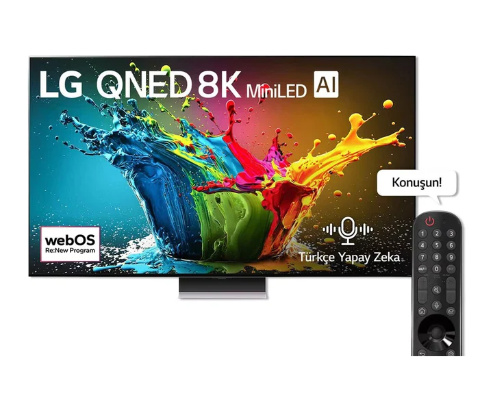 LG 75 inç LG QNED99 8K QNED MiniLED Smart TV AI Sihirli Kumanda HDR10 (75QNED99T9B) doğrulanmış ürün görseli 1