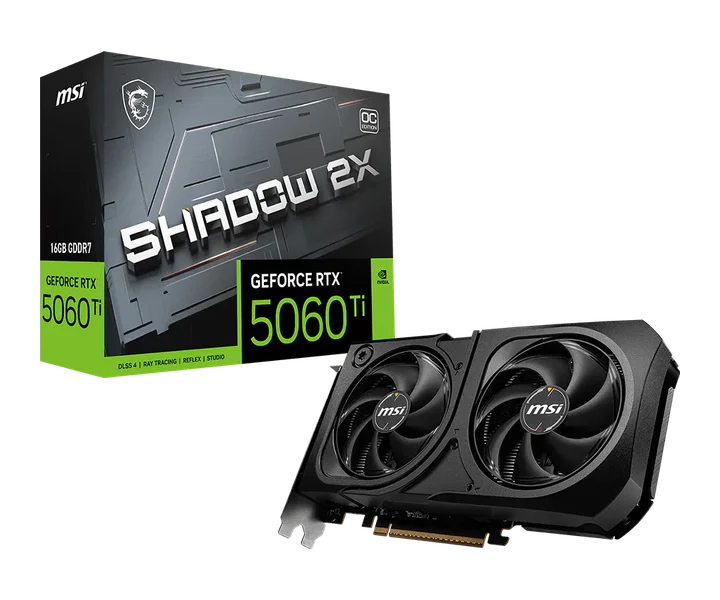 MSI GeForce RTX 5060 Ti 16G SHADOW 2X OC PLUS doğrulanmış ürün görseli 1