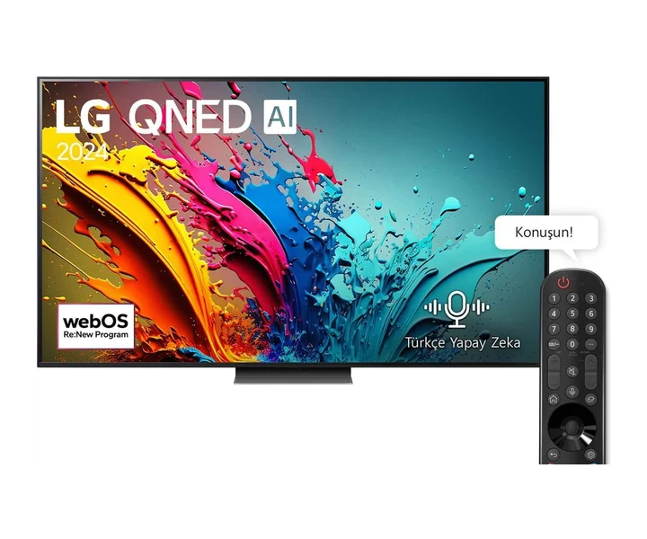 LG 75 inç LG QNED AI QNED86 4K Smart TV AI Sihirli Kumanda HDR10 webOS24 2024 (75QNED86T6A) doğrulanmış ürün görseli 1