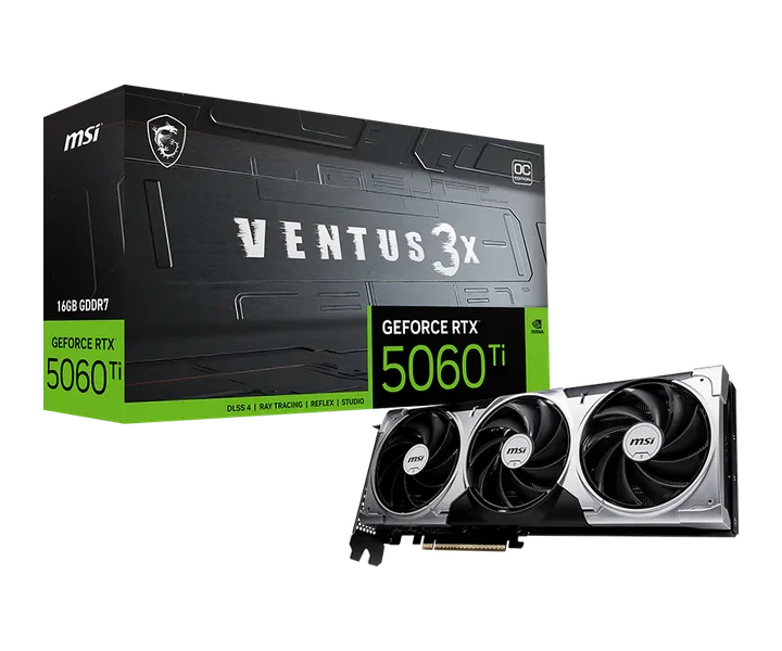 MSI GeForce RTX 5060 Ti 16G VENTUS 3X OC doğrulanmış ürün görseli 1