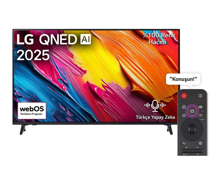 LG 65 inç LG QNED AI QNED70 4K Smart TV AI Sihirli Kumanda HDR10 webOS25 2025 (65QNED70A6A) doğrulanmış ürün görseli 1