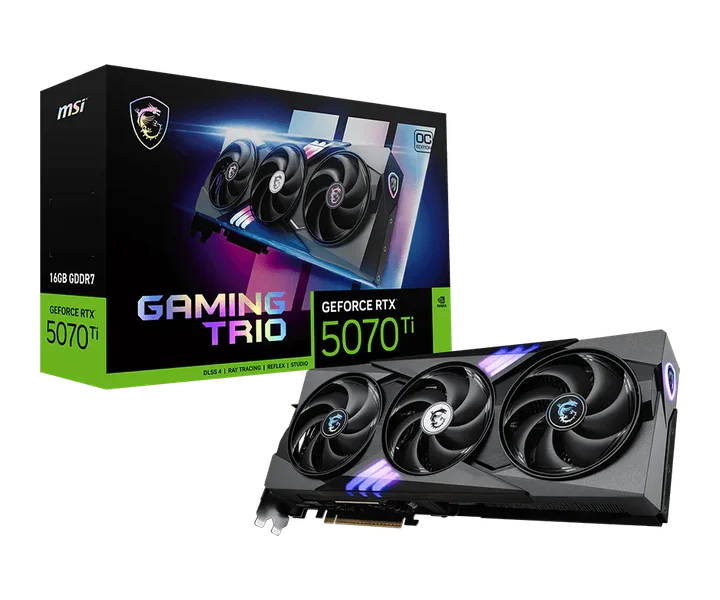 MSI GeForce RTX 5070 Ti 16G GAMING TRIO OC doğrulanmış ürün görseli 1