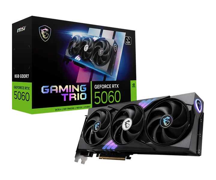MSI GeForce RTX 5060 8G GAMING TRIO doğrulanmış ürün görseli 1