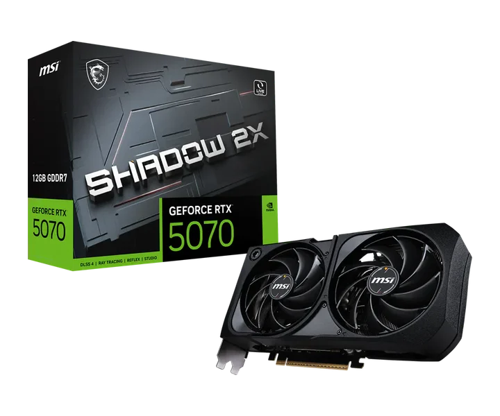 MSI GeForce RTX 5070 12G SHADOW 2X doğrulanmış ürün görseli 1