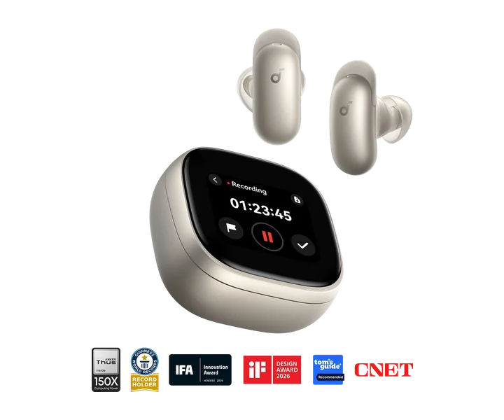 Soundcore Liberty 5 Pro Max | Earbuds with AI Note-Taker Smart Case doğrulanmış ürün görseli 1