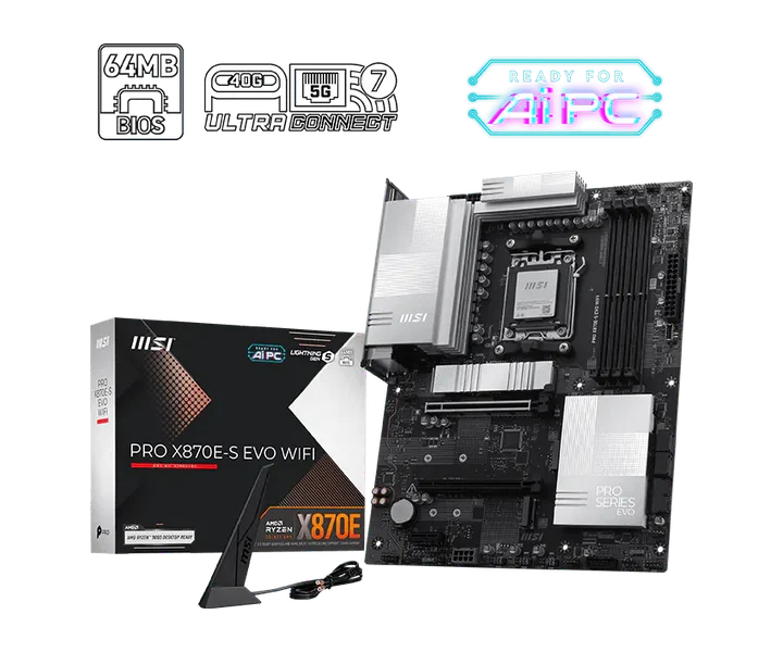 MSI PRO X870E S EVO WIFI doğrulanmış ürün görseli 1