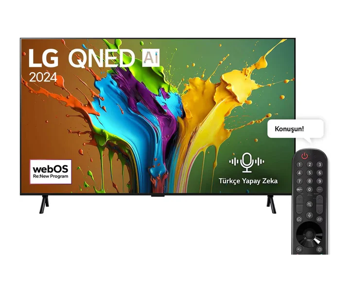 LG 98 inç LG QNED89 4K QNED AI Smart TV AI Sihirli Kumanda HDR10 webOS24 2024 (98QNED89T6A) doğrulanmış ürün görseli 1