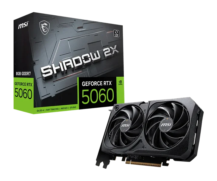 MSI GeForce RTX 5060 8G SHADOW 2X doğrulanmış ürün görseli 1