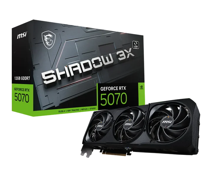 MSI GeForce RTX 5070 12G SHADOW 3X doğrulanmış ürün görseli 1