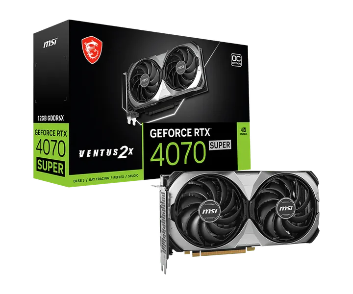 MSI GeForce RTX 4070 SUPER 12G VENTUS 2X OC doğrulanmış ürün görseli 1