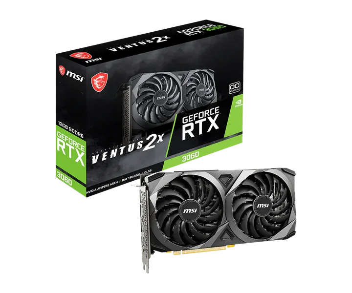 MSI GeForce RTX 3060 VENTUS 2X 12G OC | Graphics Card | MSI Global doğrulanmış ürün görseli 1