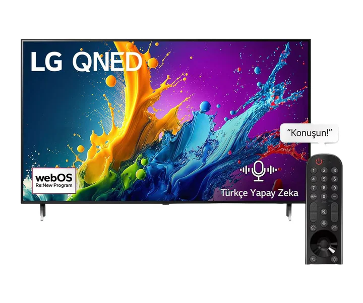LG 65 inç LG QNED AI QNED80 4K Smart TV AI Sihirli Kumanda HDR10 (65QNED80T6A) doğrulanmış ürün görseli 1
