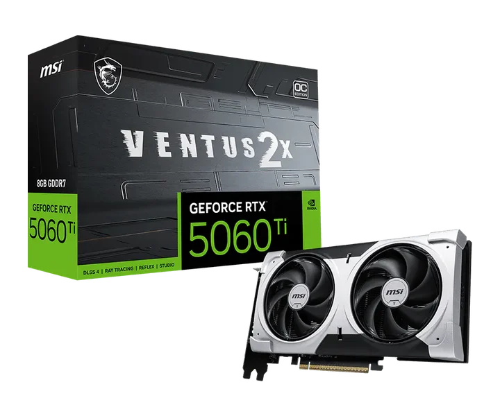 MSI GeForce RTX 5060 Ti 8G VENTUS 2X OC PLUS doğrulanmış ürün görseli 1