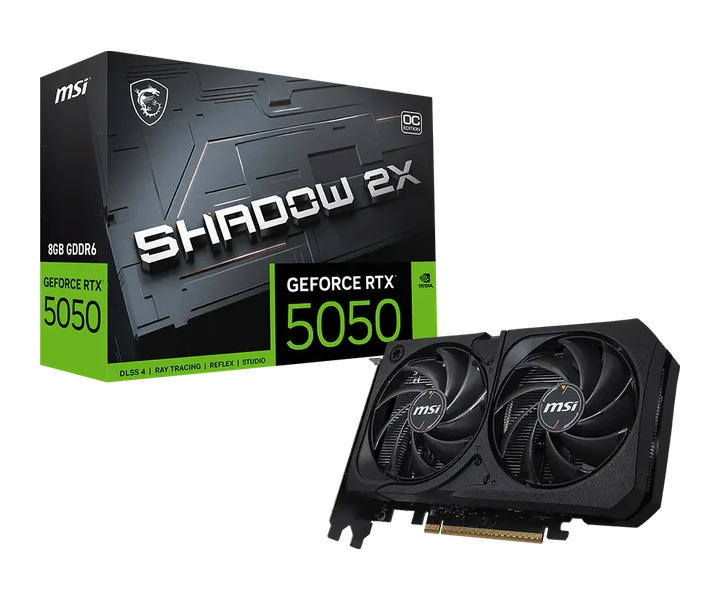 MSI GeForce RTX 5050 8G SHADOW 2X OC doğrulanmış ürün görseli 1