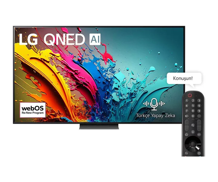 LG 65 inç LG QNED AI QNED86 4K Smart TV AI Sihirli Kumanda HDR10 (65QNED86T6A) doğrulanmış ürün görseli 1