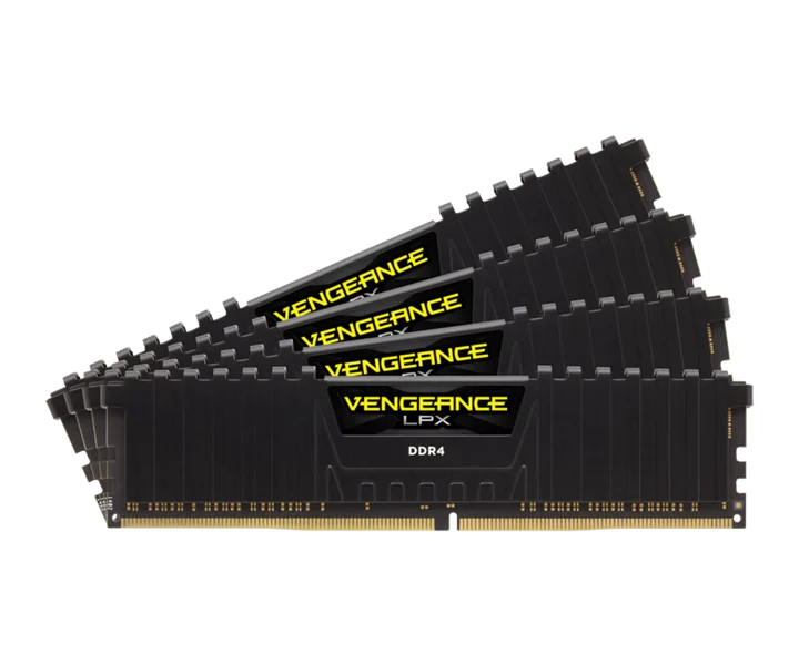 Corsair VENGEANCE® LPX 32GB (4 x 8GB) DDR4 DRAM 3200MHz C16 Memory Kit - Black doğrulanmış ürün görseli 1