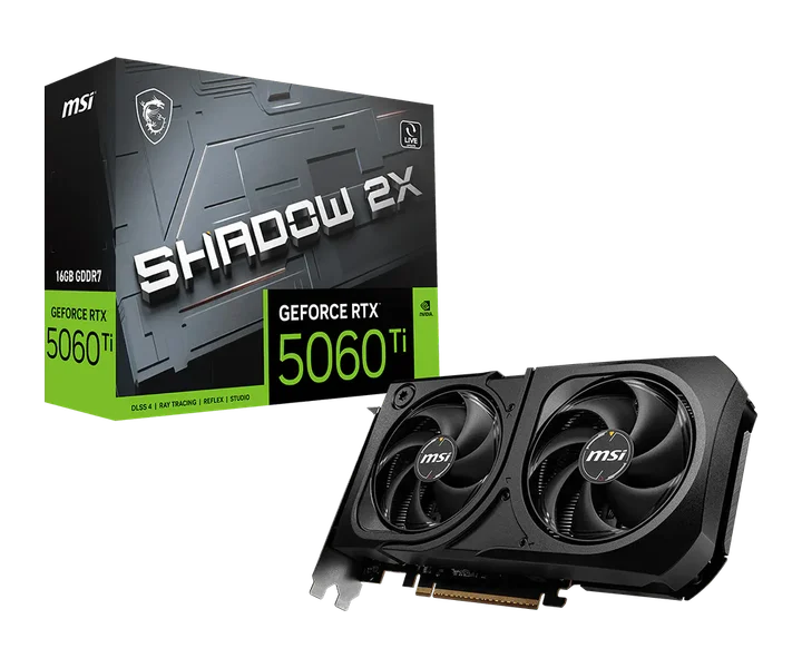 MSI GeForce RTX 5060 Ti 16G SHADOW 2X PLUS doğrulanmış ürün görseli 1