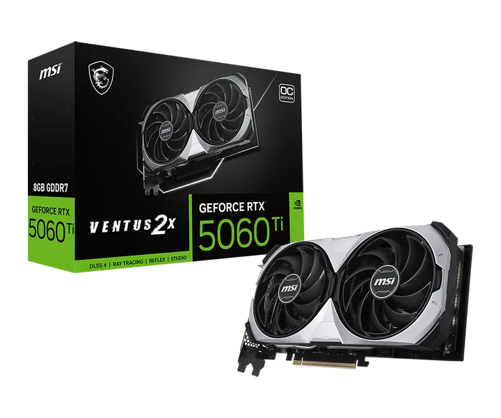 MSI GeForce RTX 5060 Ti 8G VENTUS 2X OC CLASSIC doğrulanmış ürün görseli 1