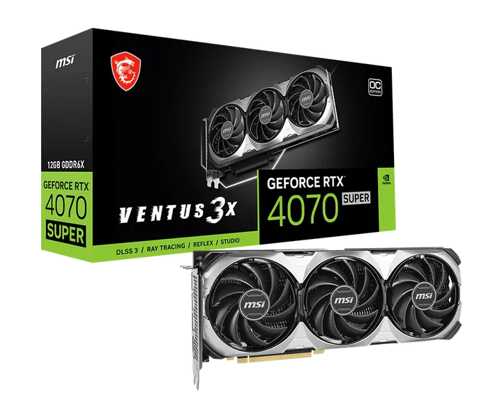 MSI GeForce RTX 4070 SUPER 12G VENTUS 3X OC doğrulanmış ürün görseli 1