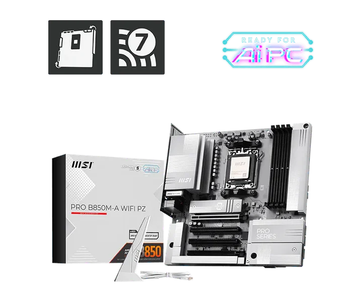 MSI PRO B850M A WIFI PZ doğrulanmış ürün görseli 1