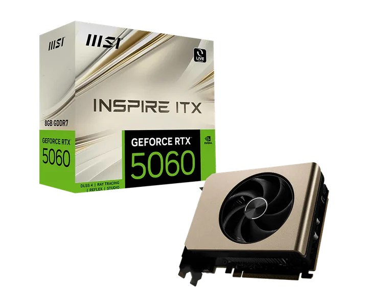 MSI GeForce RTX 5060 8G INSPIRE ITX doğrulanmış ürün görseli 1