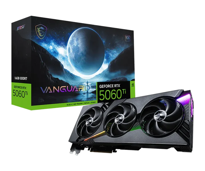 MSI GeForce RTX 5060 Ti 16G VANGUARD SOC doğrulanmış ürün görseli 1