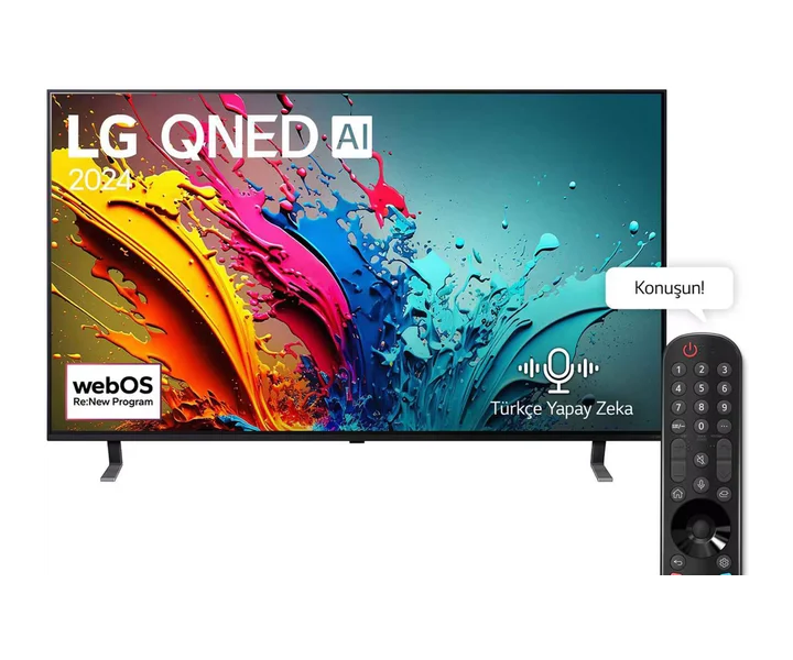 LG 86 inç LG QNED AI QNED85 4K Smart TV AI Sihirli Kumanda HDR10 webOS24 2024 (86QNED85T6C) doğrulanmış ürün görseli 1